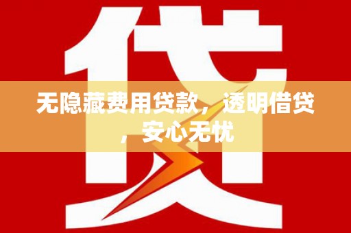 永年无隐藏费用贷款，透明借贷，安心无忧