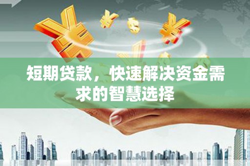 西昌短期贷款，快速解决资金需求的智慧选择