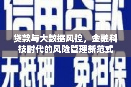 山海关贷款与大数据风控，金融科技时代的风险管理新范式