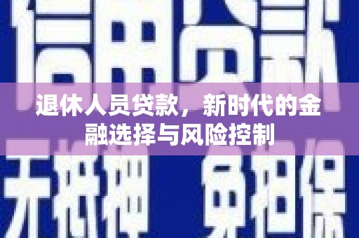 东乡族退休人员贷款，新时代的金融选择与风险控制