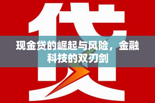 莎车现金贷的崛起与风险，金融科技的双刃剑