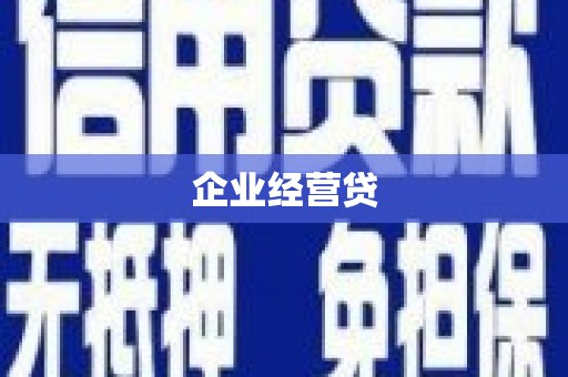 雁江企业经营贷