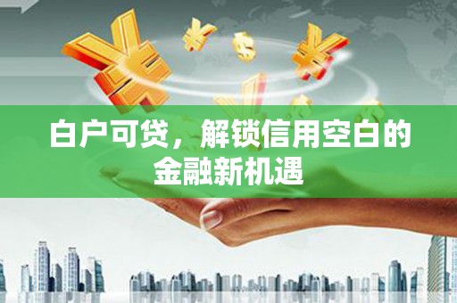 阿勒泰白户可贷，解锁信用空白的金融新机遇
