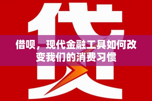 五台借呗，现代金融工具如何改变我们的消费习惯