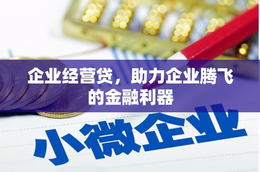 曹妃甸企业经营贷，助力企业腾飞的金融利器