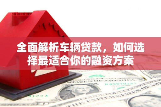 疏附全面解析车辆贷款，如何选择最适合你的融资方案