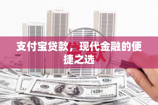 大武支付宝贷款，现代金融的便捷之选