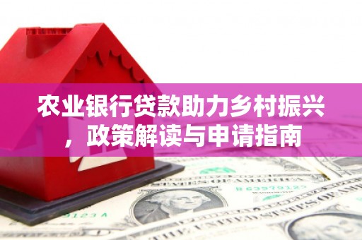 元宝农业银行贷款助力乡村振兴，政策解读与申请指南