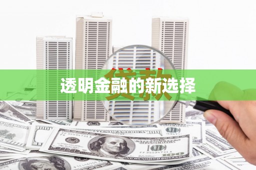姚安透明金融的新选择
